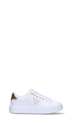 GUESS Sneaker donna bianca/oro in pelle