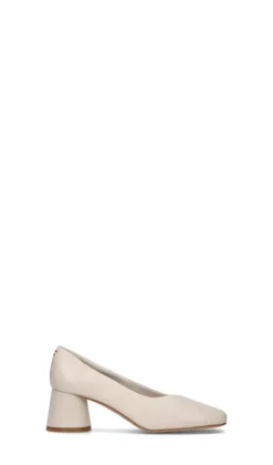 HALMANERA Décolleté donna bianca in pelle