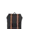 HERSCHEL LITTLE AMERICA Zaino nero/cuoio in tessuto