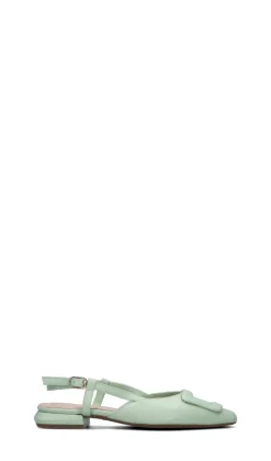 HERSUADE Slingback donna acquamarina in pelle