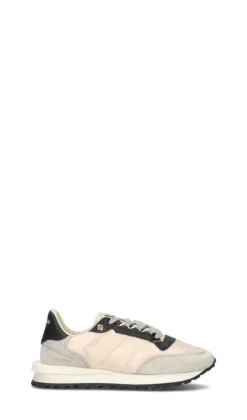 HIDNANDER Sneaker donna avorio/nera in suede
