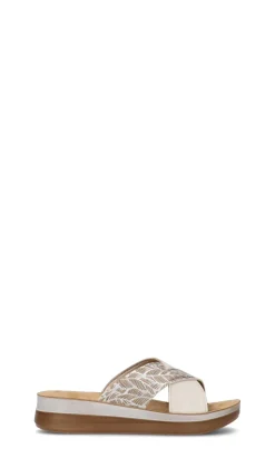 INBLU Ciabatta donna bianca in materiale sintetico. iali morbidi, cuciture accurate e vestibilità co