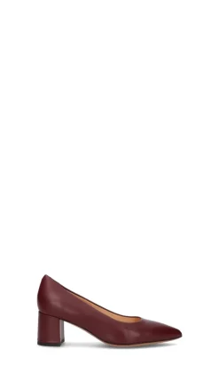 JUBILE' Décolleté donna bordeaux in pelle