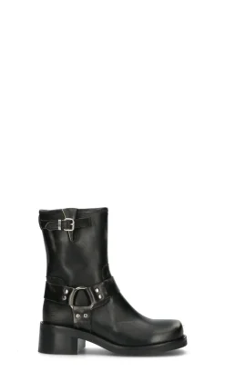 LEMARE' Tronchetto donna nero in pelle