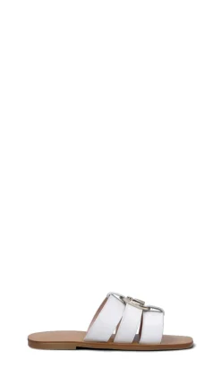 LIU JO Ciabatta donna bianca in pelle