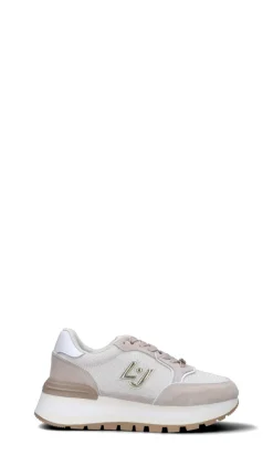LIU JO Sneaker donna beige/bianca in suede