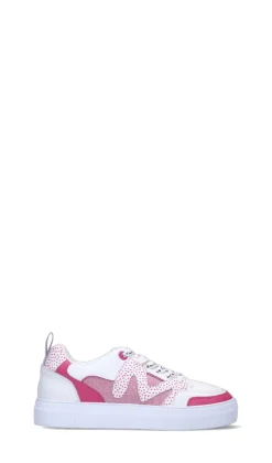 MANILA GRACE Sneaker donna bianca/rosa in pelle