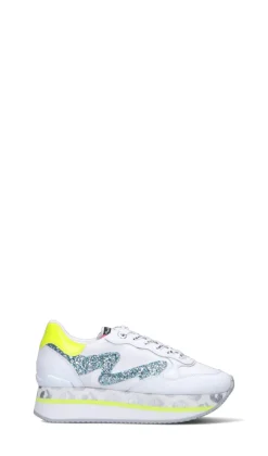 MANILA GRACE Sneaker donna bianca/gialla in pelle