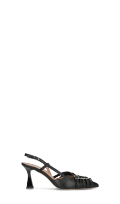 MARTINA T Slingback donna nera in pelle