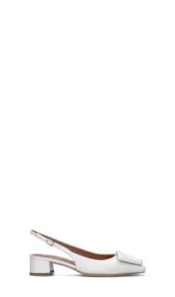 MARTINA T Slingback donna bianca in pelle