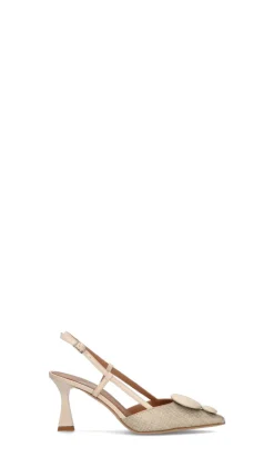 MARTINA T Slingback donna beige in pelle