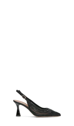 MARTINA T Slingback donna nera in pelle