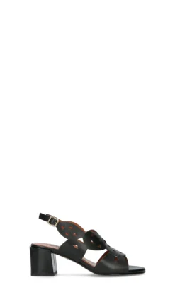 MELLUSO Sandalo donna nero in pelle