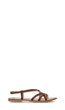 MYJOLI' Sandalo donna marrone in pelle