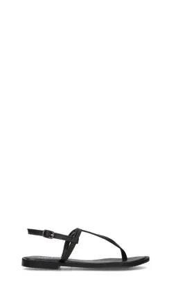 MYJOLI' Sandalo donna nero in pelle