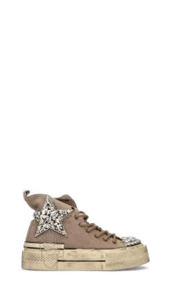 NANKU Sneaker donna taupe in pelle