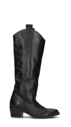 NEROFUMO Stivale donna nero in pelle