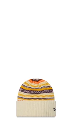 NEW ERA - Berretto donna 'Fair Isle' bianco