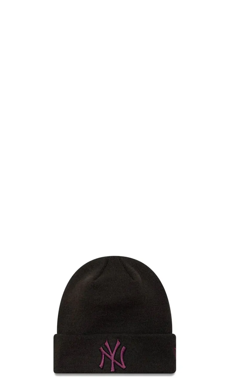 NEW ERA - Berretto unisex 'NY Yankees' nero con logo viola