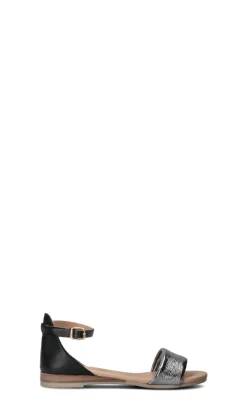 OLIVIA POSTER Sandalo donna nero/grigio in pelle