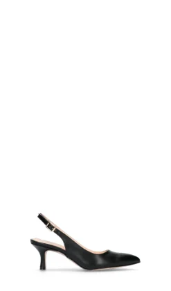 PERLAMARINA Slingback donna nera in pelle