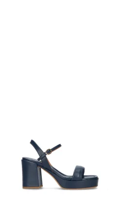 PHIL MELVIS Sandalo donna blu in pelle