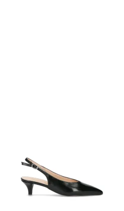 PHIL MELVIS Slingback donna nera in pelle