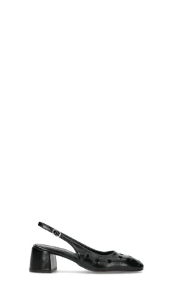 PHIL MELVIS Slingback donna nera in pelle