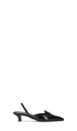 PHIL MELVIS Slingback donna nera in pelle