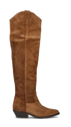 PHIL MELVIS Stivale donna marrone in suede