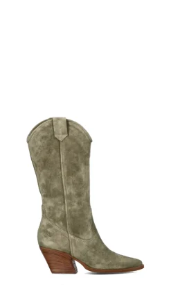 PHIL MELVIS Stivale donna verde in suede