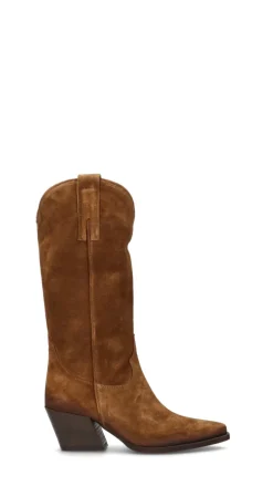 PHIL MELVIS Stivale texano donna marrone in suede