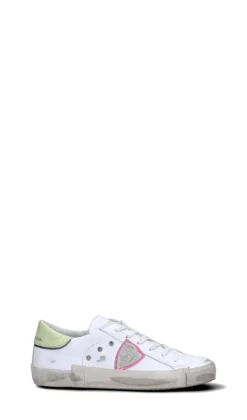 PHILIPPE MODEL Sneaker donna bianca/verde/rosa in pelle