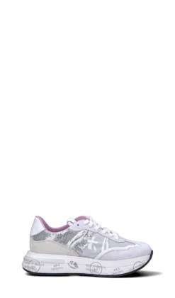 PREMIATA Sneaker donna bianca/grigia/rosa in suede