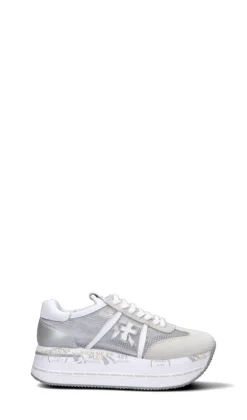 PREMIATA Sneaker donna bianca/grigia in pelle
