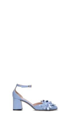 PREMIER Decollete donna azzurra in pelle