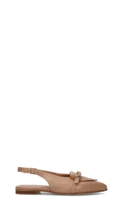 RABARBARO Slingback donna castoro in pelle