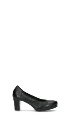 RABARBARO Décolleté donna nera in pelle