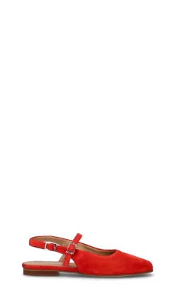 RABARBARO Decollete donna rossa in suede