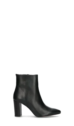 RABARBARO Tronchetto donna nero in pelle