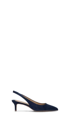 RALPH LAUREN Slingback donna blu in suede