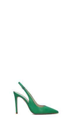 REBECCA VAN DICK Slingback donna verde in pelle