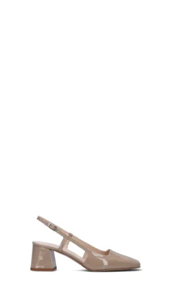 REBECCA VAN DICK Slingback donna beige in pelle