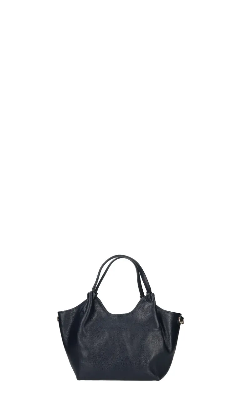 REBECCA VAN DIK Borsa donna blu in pelle