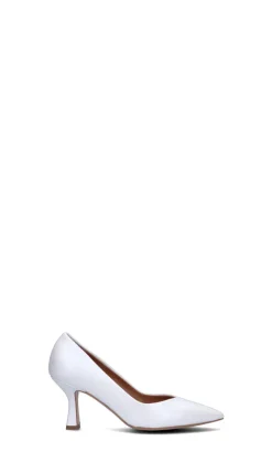 REBECCA VAN DIK Décolleté donna bianco in pelle