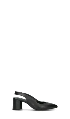 REBECCA VAN DIK Decollete donna nera in pelle