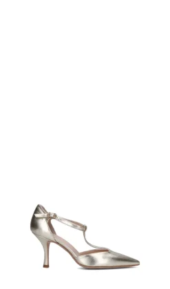 REBECCA VAN DIK Decollete donna oro in pelle