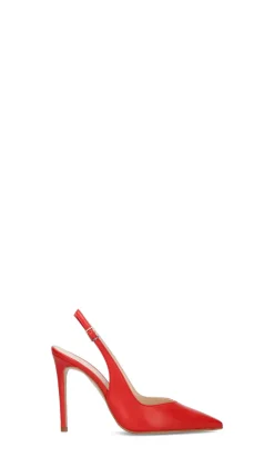 REBECCA VAN DIK Slingback donna rossa in pelle