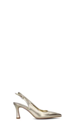 REBECCA VAN DIK Slingback donna oro in pelle