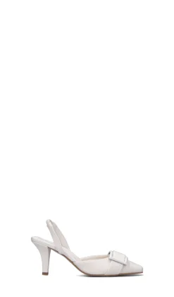 REBECCA VAN DIK Slingback donna bianca